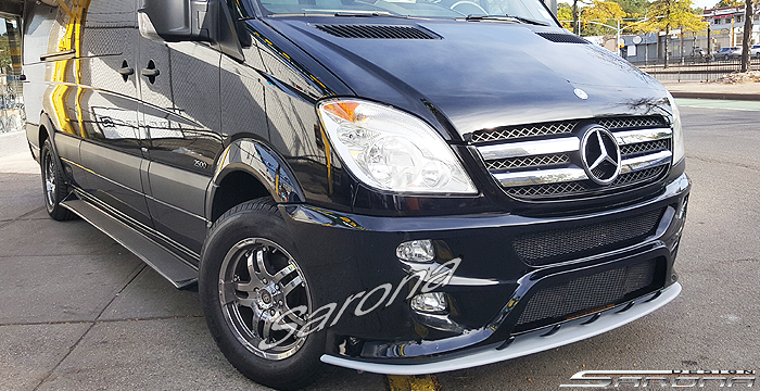 Custom Mercedes Sprinter Van Front Lip/Splitter (2007 - 2018) - $290.00 (Part #MB-055-FA)